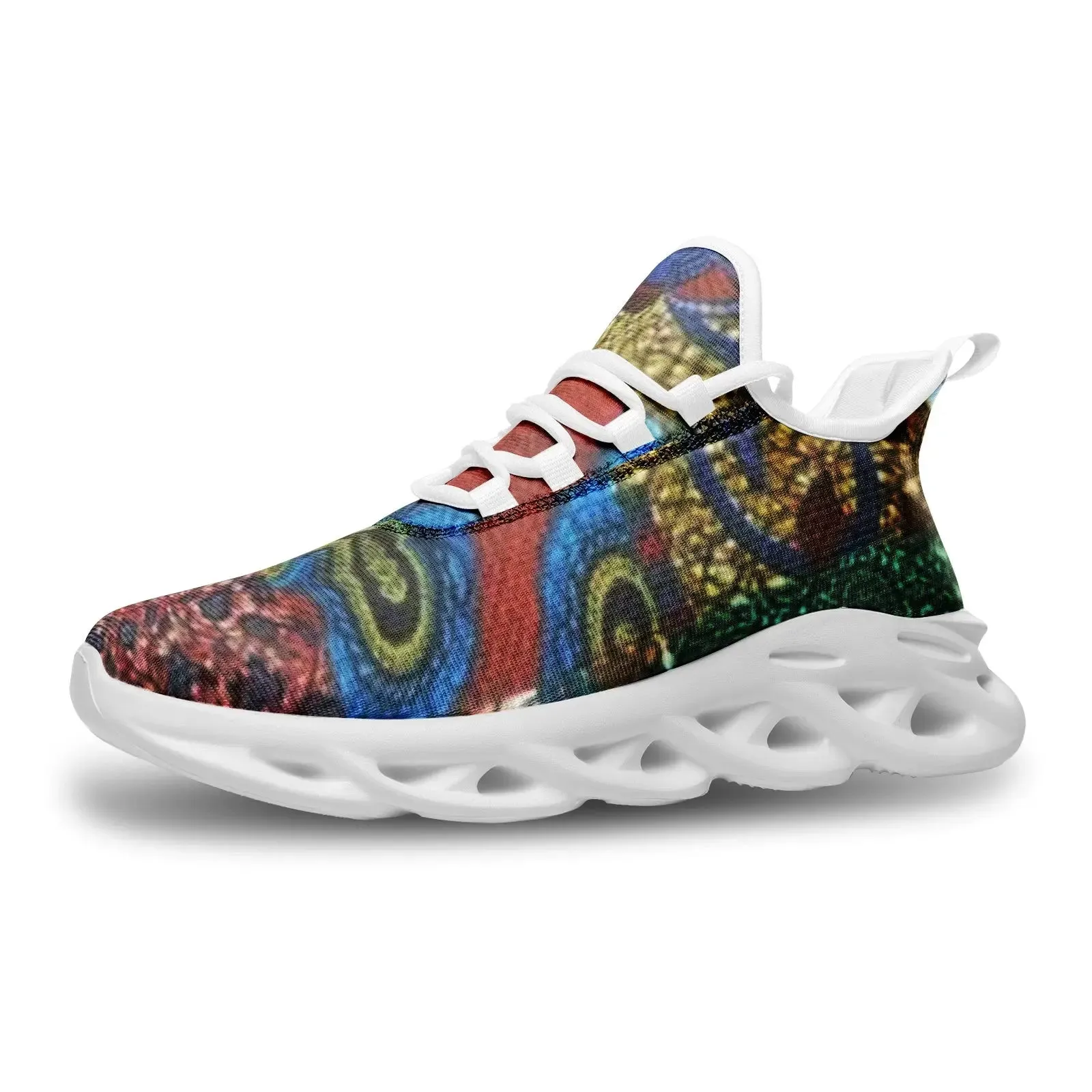 FZ African Print Unisex Bounce Mesh Knit Sneakers
