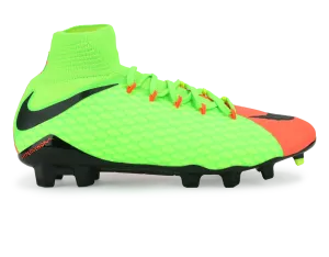 Nike Men's Hypervenom Phatal III Dynamic Fit FG Electric Green/Black/Hyper Orange
