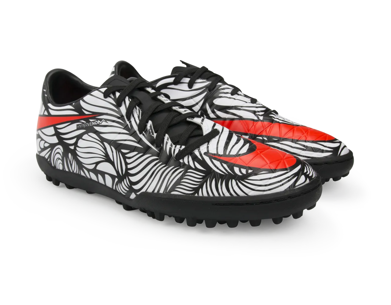 Nike Men's Hypervenom Phelon II NJR Turf Soccer Shoes Black/Bright Crimson/White